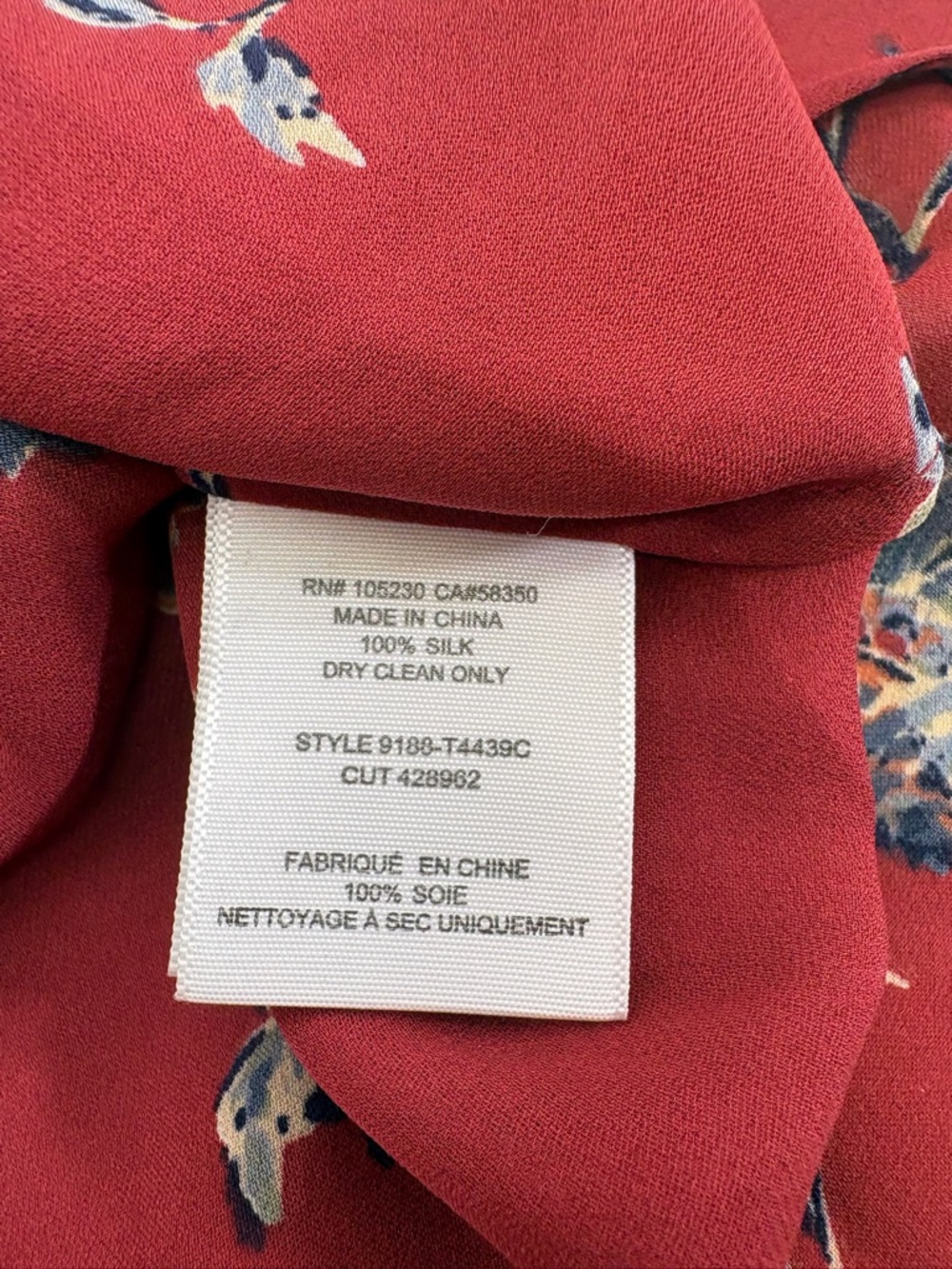 Joie Red Floral Halter Neck Blouse 3003 - Picture 4 of 8